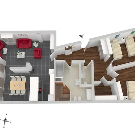 Mueritzoase - Mit Infrarot-kabine & Mueritzblick In Der Hafenresidenz * Waren (Mueritz)